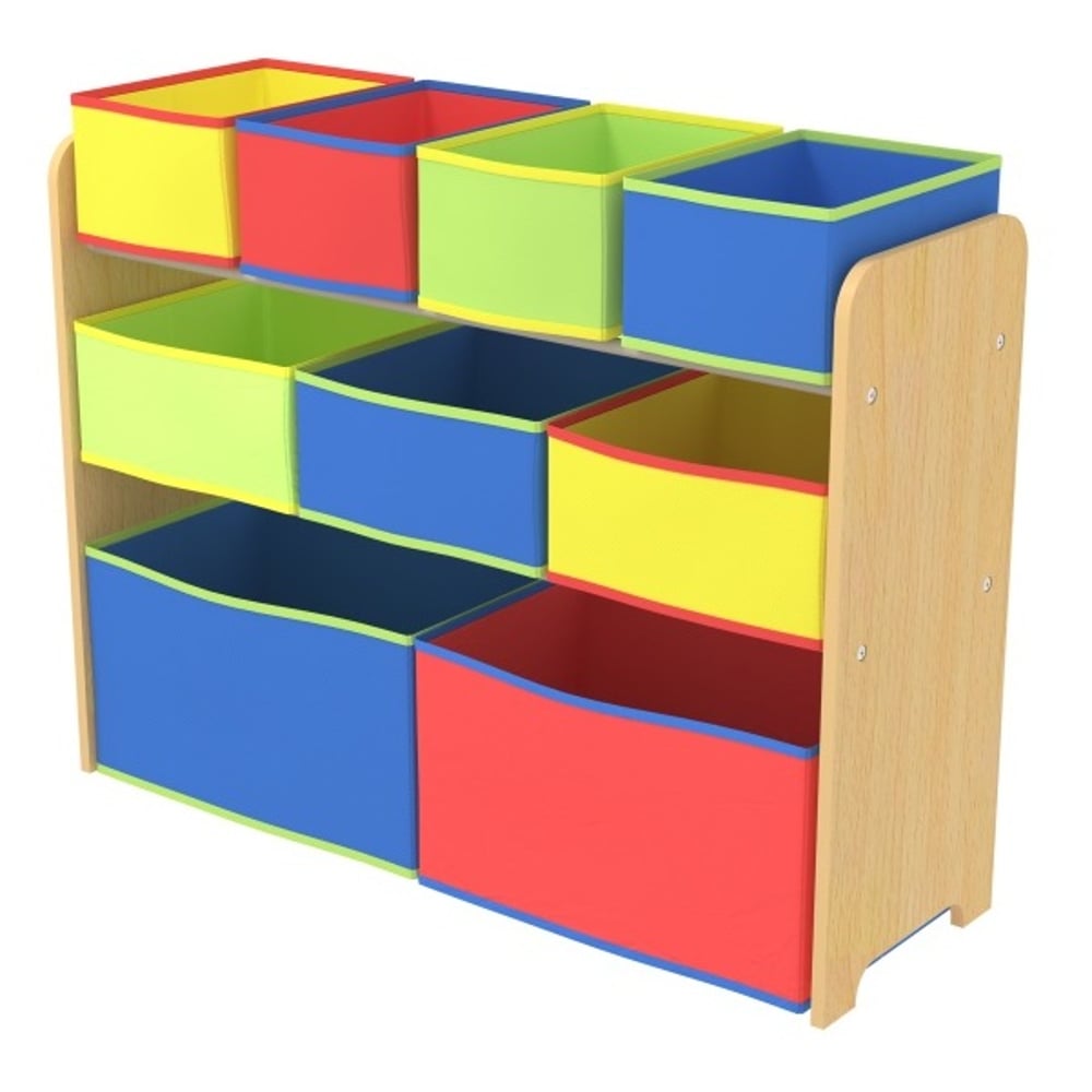 Class Kids Toy Storage Organizer with 9 Fabric Storage Box