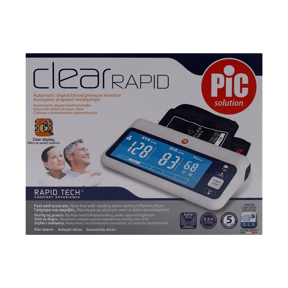 Pic Solution Clear Rapid Automatic Digital Blood Pressure Monitor Pic Solution Clear Rapid Automatic Digital Blood Pressure Monitor