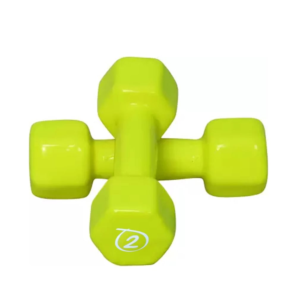 Sparnod Fitness Anti-slip And Anti-roll Hex Vinyl Dumbbells 2KG Each X 2 For Workout, Exercise & Fitness Sparnod Fitness Anti-slip And Anti-roll Hex Vinyl Dumbbells 2KG Each X 2 For Workout, Exercise & Fitness