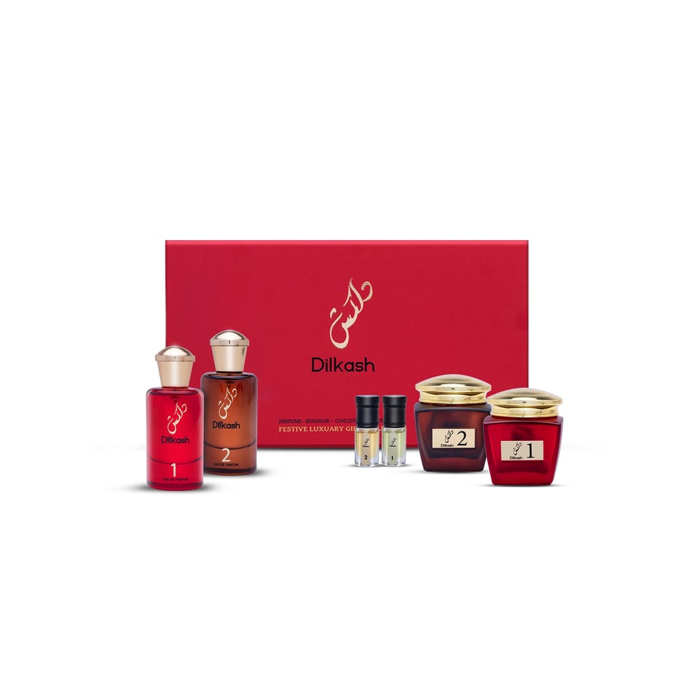 Dilkash Perfumes For Unisex 50mlx2 Buhoor-2 Oil-2 Set