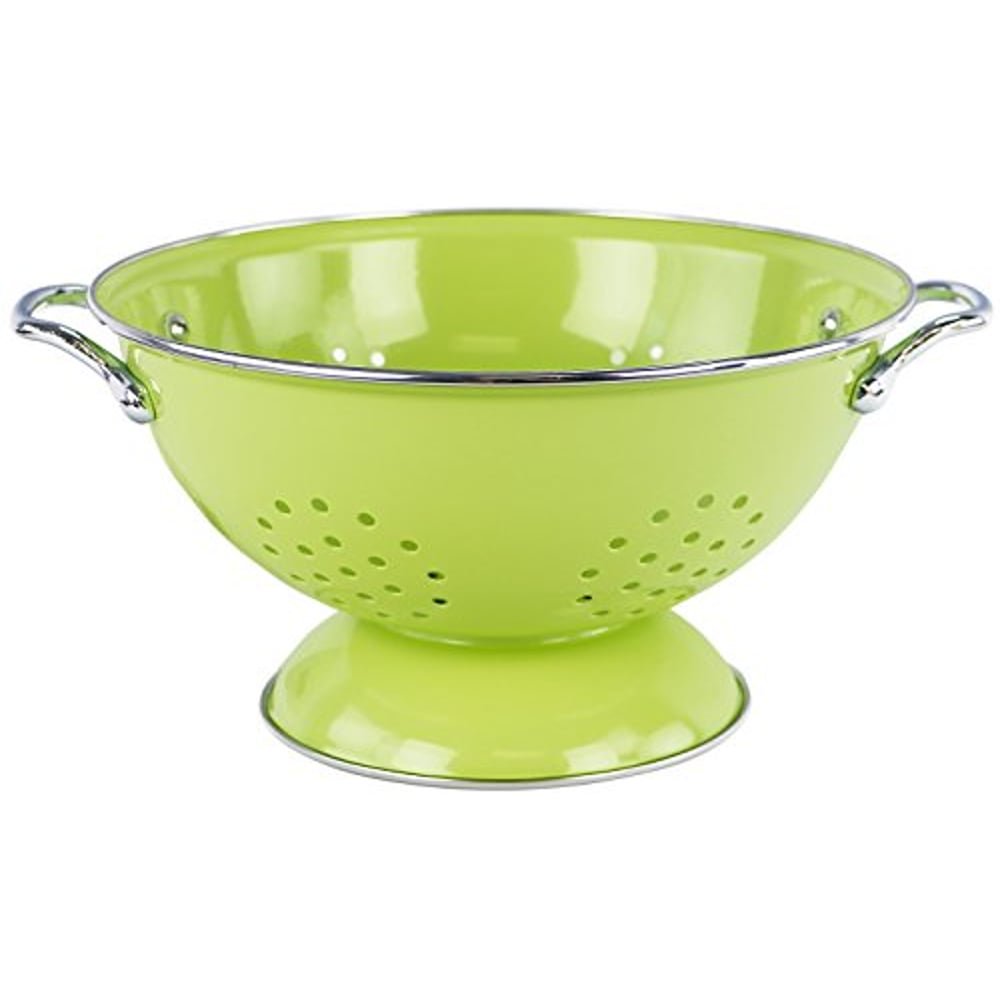 Calypso Basics By Reston Lloyd Powder Coated Enameled Colander, 3 Quart, Lime Calypso Basics By Reston Lloyd Powder Coated Enameled Colander, 3 Quart, Lime