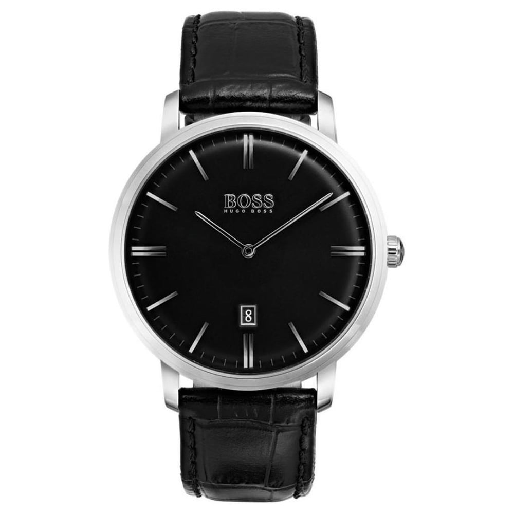 Hugo Boss Tradition Watch For Men with Black Leather Strap