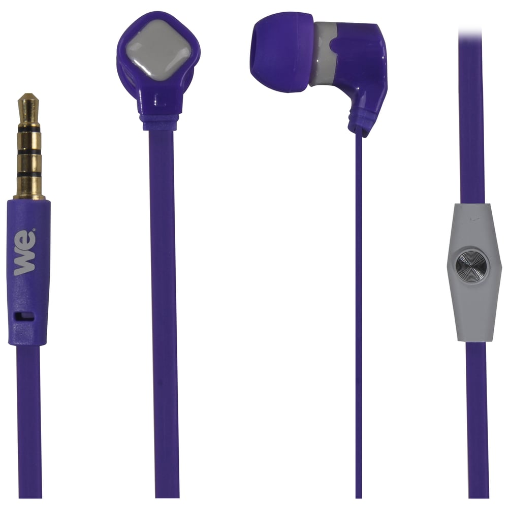 We Earphone With Mic 1.20M Purple/Grey We Earphone With Mic 1.20M Purple/Grey