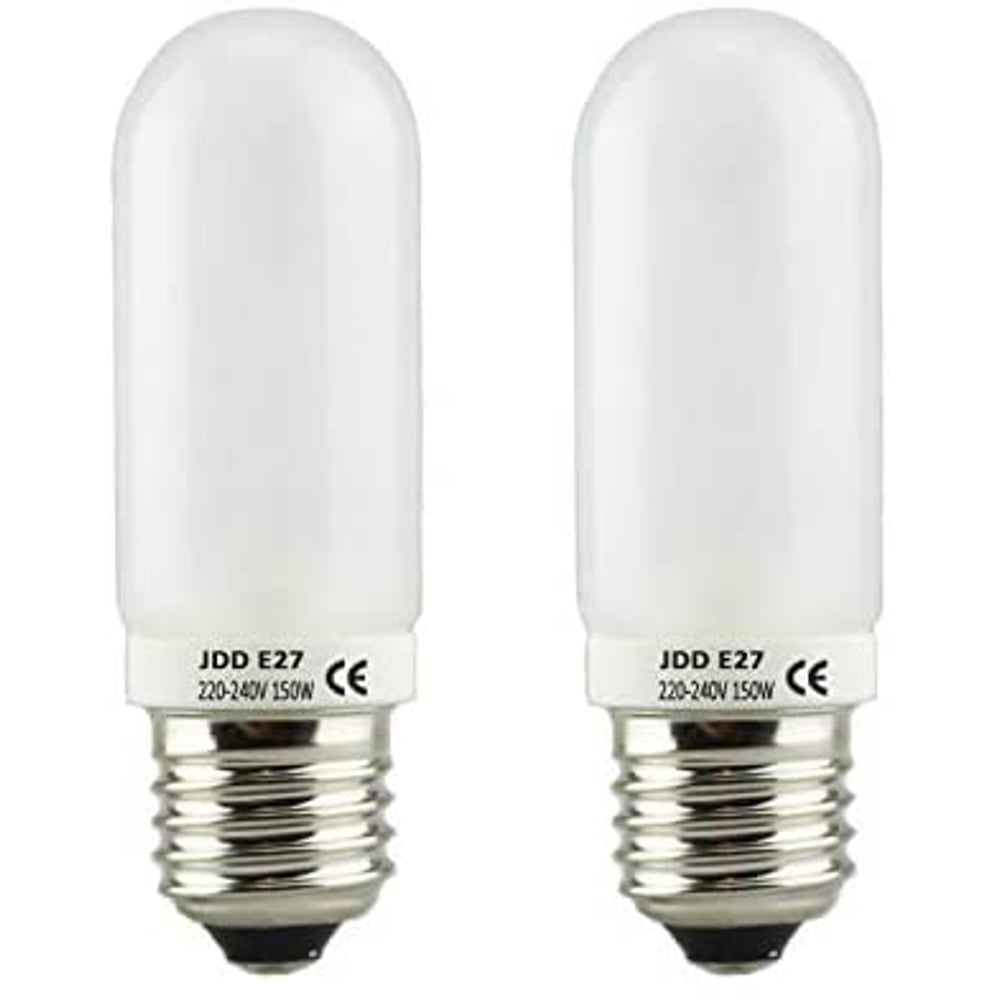 Coopic 2pcs Jdd E27 Photography Modeling Light Lamp 150w Photography Fluorescent Full Spectrum Bulb For Flashes With Standard E27 Socket Coopic 2pcs Jdd E27 Photography Modeling Light Lamp 150w Photography Fluorescent Full Spectrum Bulb For Flashes With Standard E27 Socket