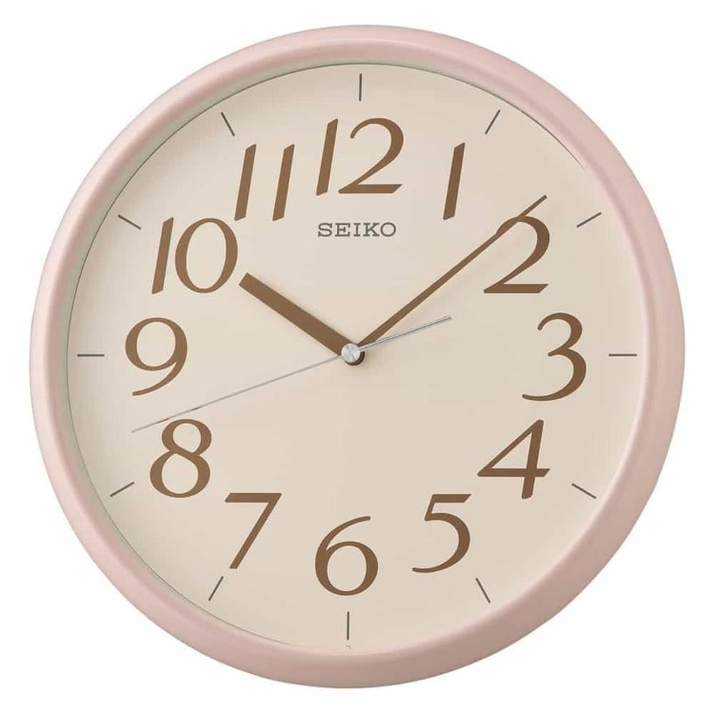 Seiko Round Wall Clock (Pink)- QXA719P Seiko Round Wall Clock (Pink)- QXA719P