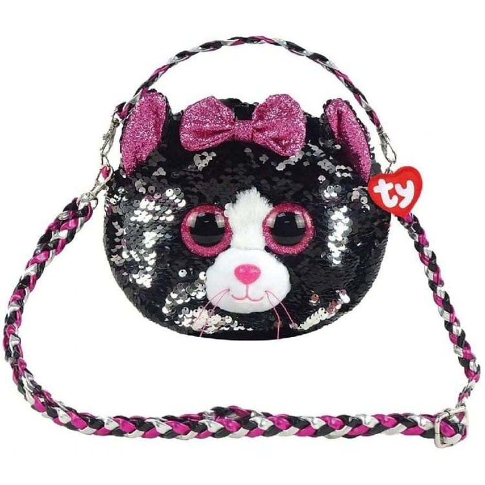 TY Fashion Sequin Cat Kiki Purse