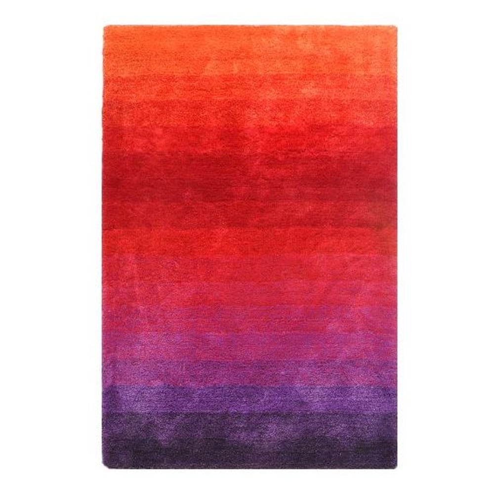 Shaggy Modern Design Carpet Purple/Red