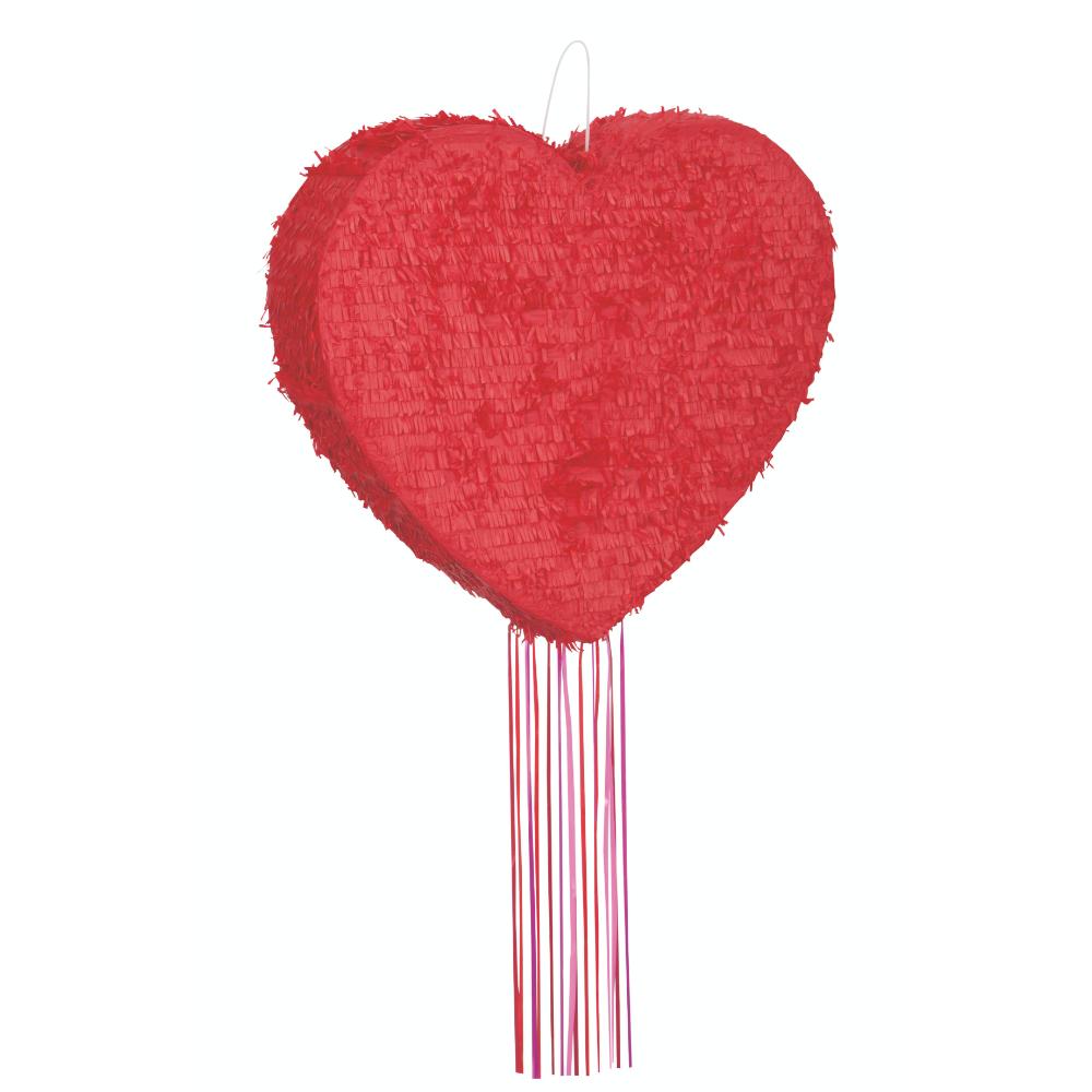 Unique- Heart Shaped Pull Pinata 1pcs 12.5inx21in Unique- Heart Shaped Pull Pinata 1pcs 12.5inx21in