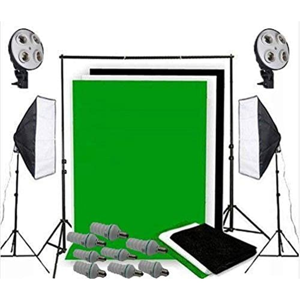 Coopic S03 2m X 3m Background Support System With Continuous Lighting Kit For Photo Studio Product,portrait And Video Shoot Photography