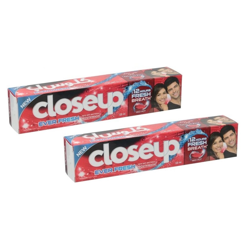 Closeup Red Hot Toothpaste 2 x 120ml Pack