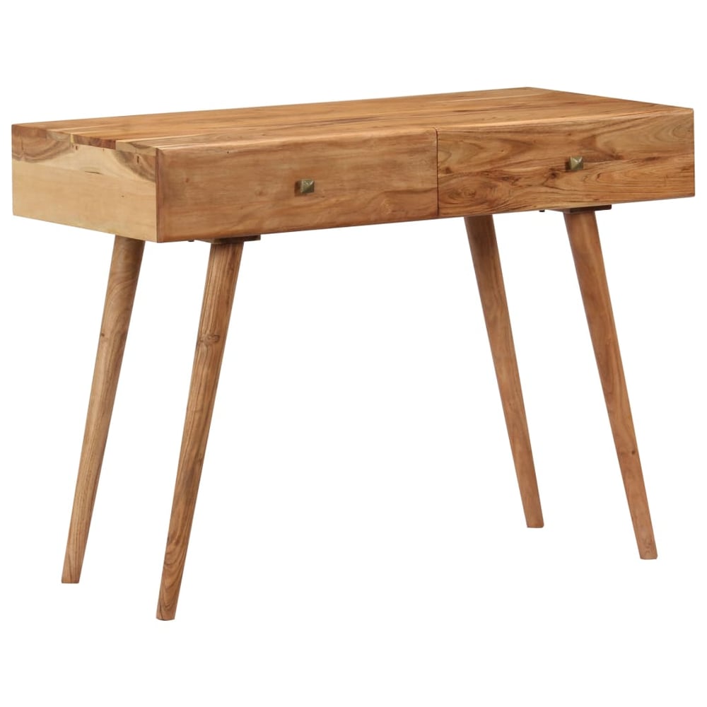 vidaXL Desk 100x51x76 cm Solid Acacia Wood