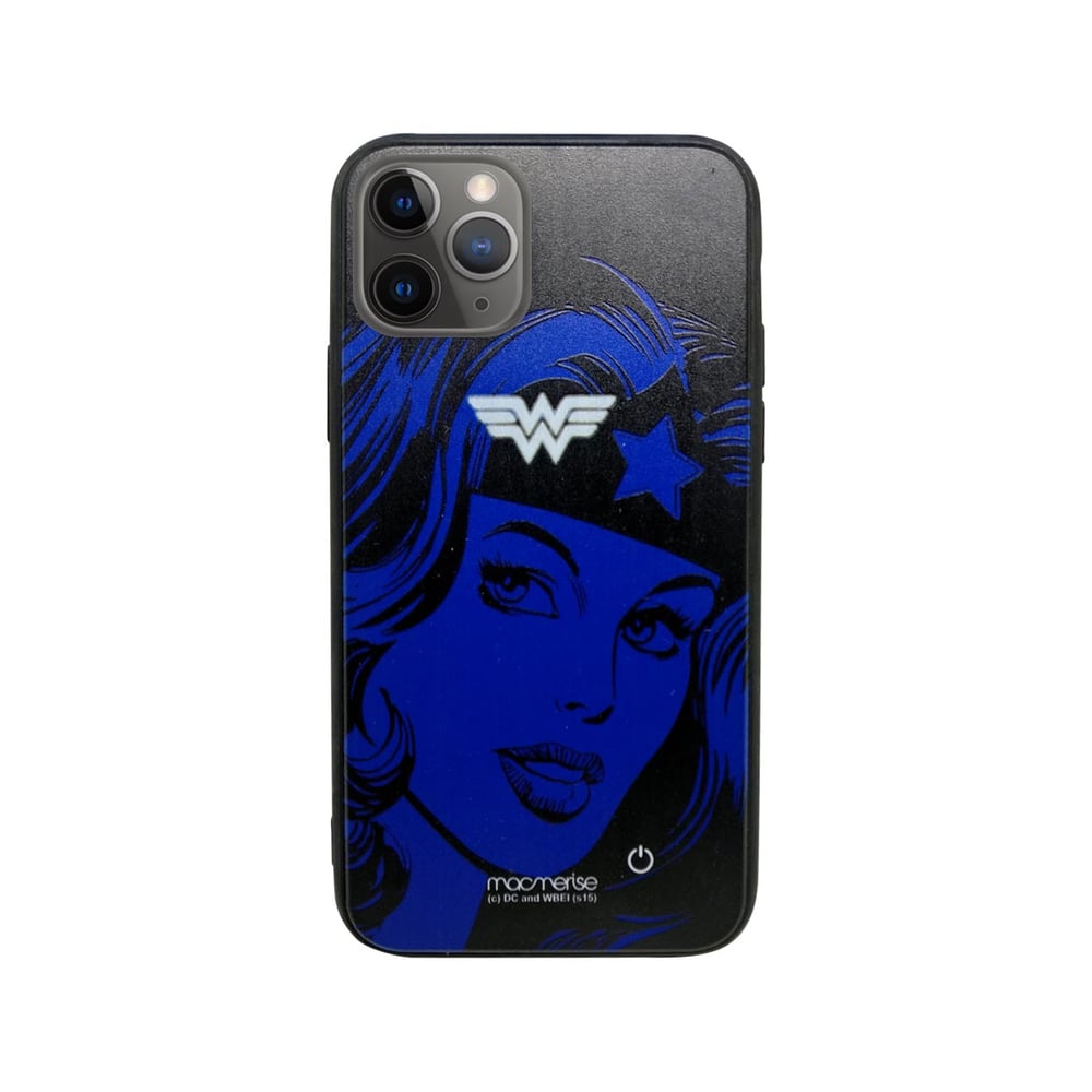 Silhouette Wonder Woman - Lumous LED Case for iPhone 11 Pro