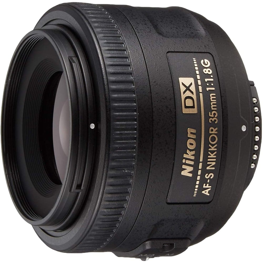 Nikon 35mm F/1.8g Af S Dx Nikkor Lens For Nikon Dslr Cameras, Black, Jaa132da