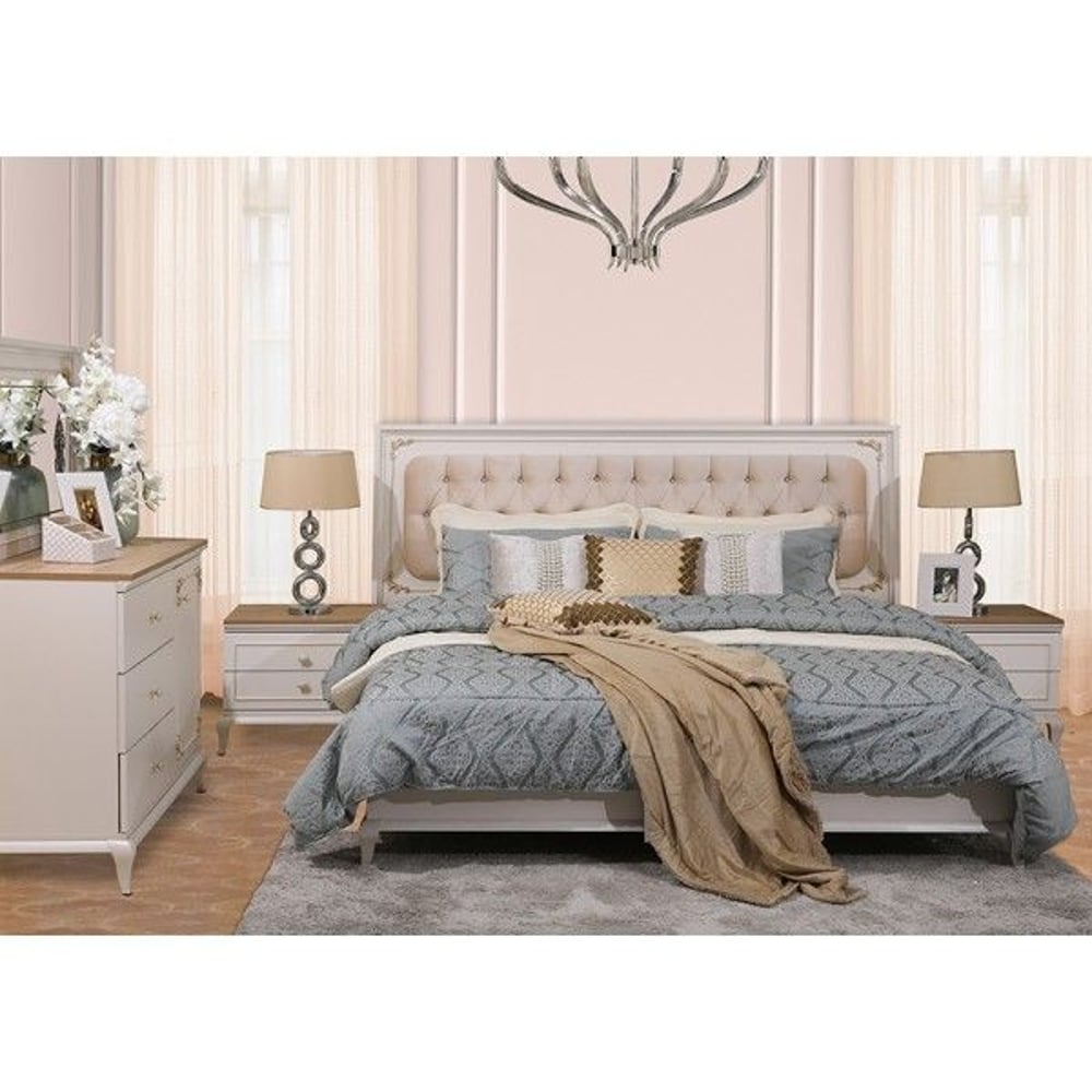 Pan Emirates Hornbill 4pcs Bedroom Set Cream Pan Emirates Hornbill 4pcs Bedroom Set Cream