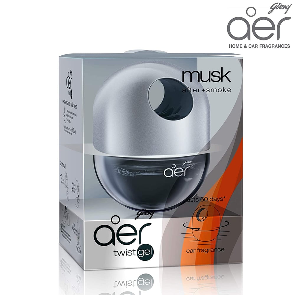 Godrej - Aer Twist Car Air Freshener - Musk After Smoke 45g