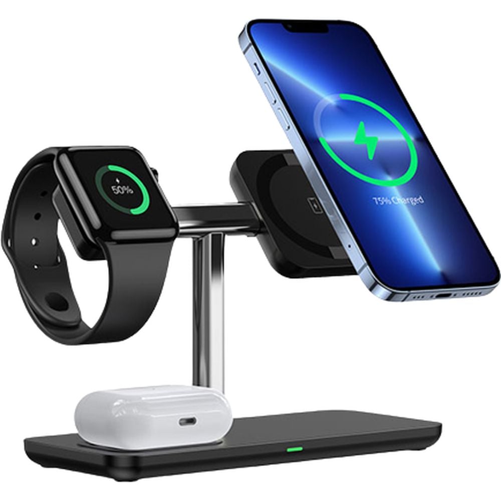 Duzzona 3 In 1 Charging Station Black Duzzona 3 In 1 Charging Station Black