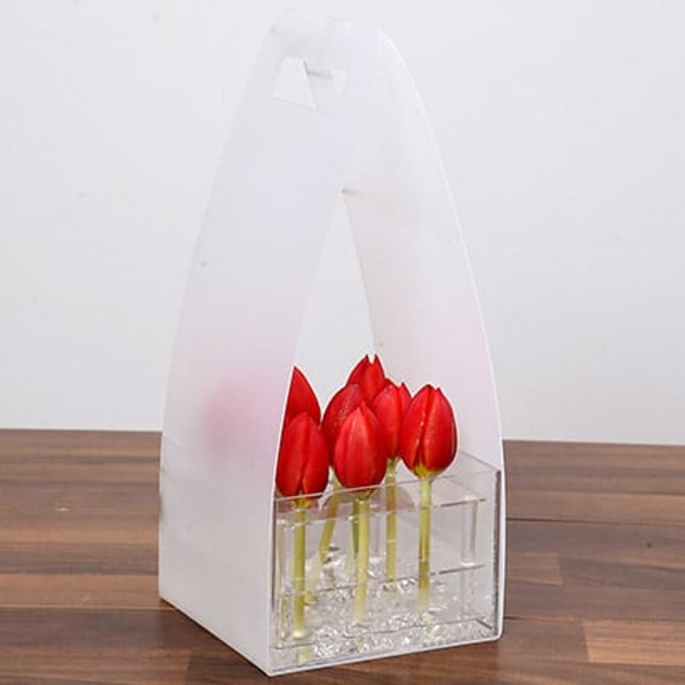 Blissful Red Tulip Arrangement Blissful Red Tulip Arrangement