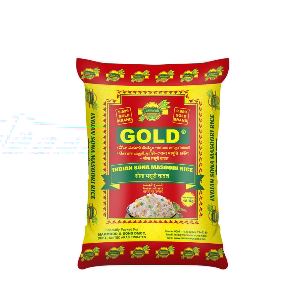 Gold Indian Sona Masoori Rice -18kg Gold Indian Sona Masoori Rice -18kg