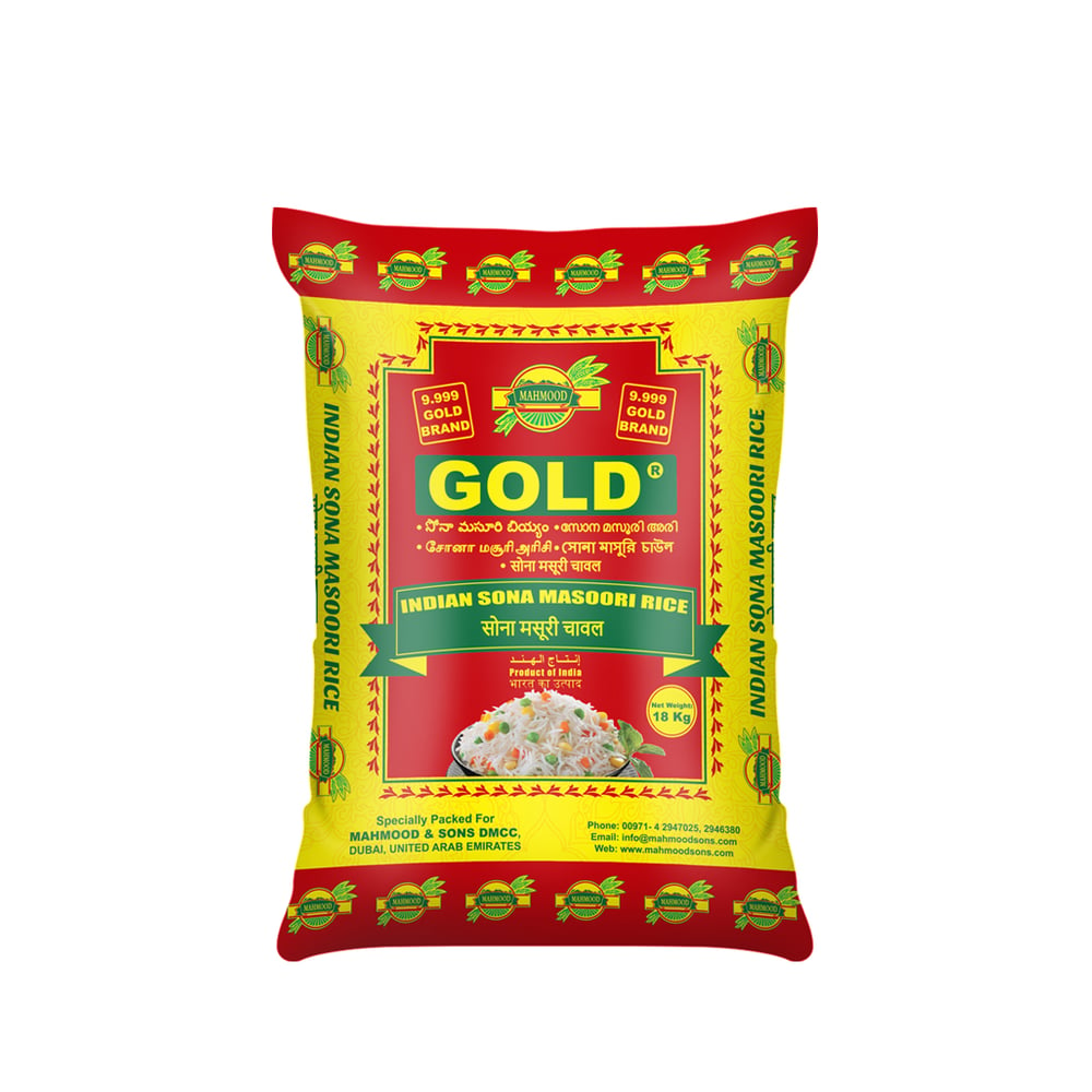 Gold Indian Sona Masoori Rice -18kg