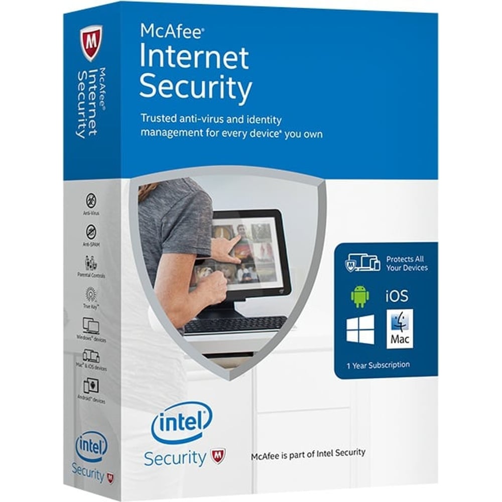 McAfee Internet Security 2016 Software Unlimited Devices