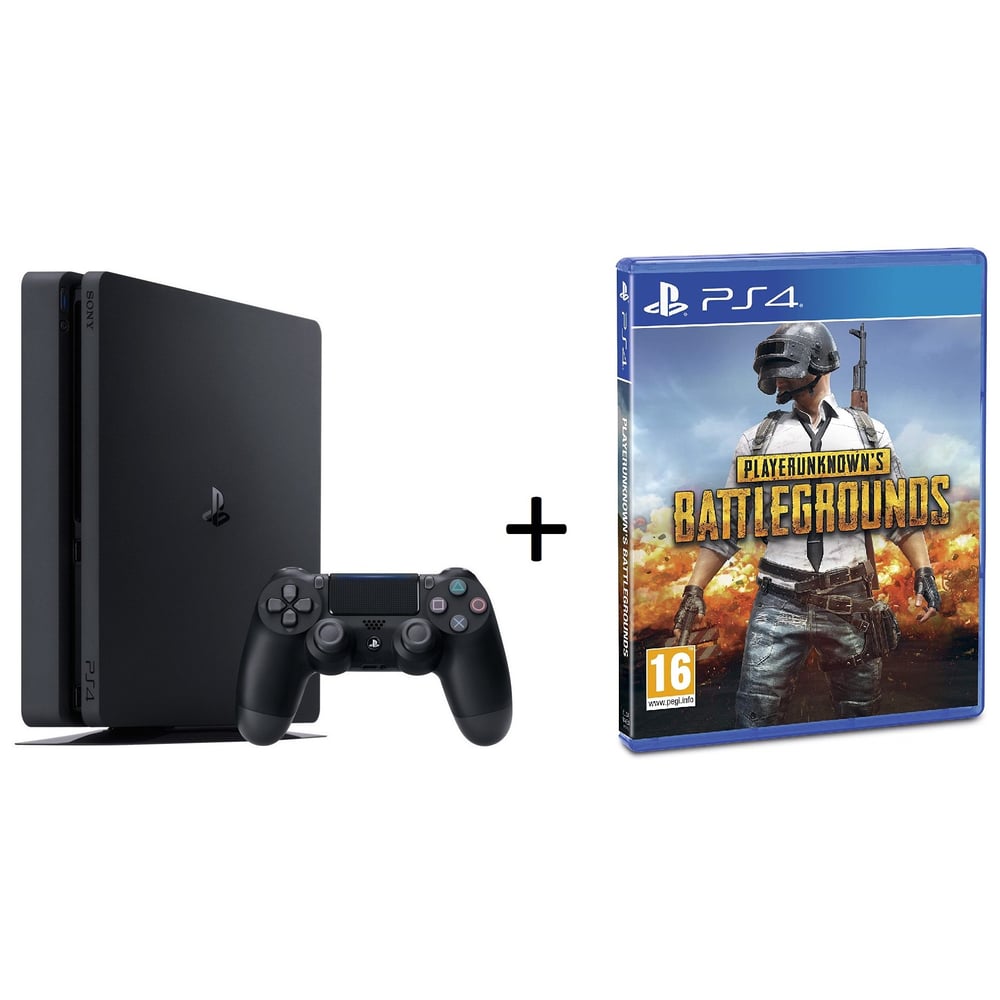 Sony PS4 Slim Gaming Console 1TB Black + Players Unknown's Battlegrounds (PUBG)