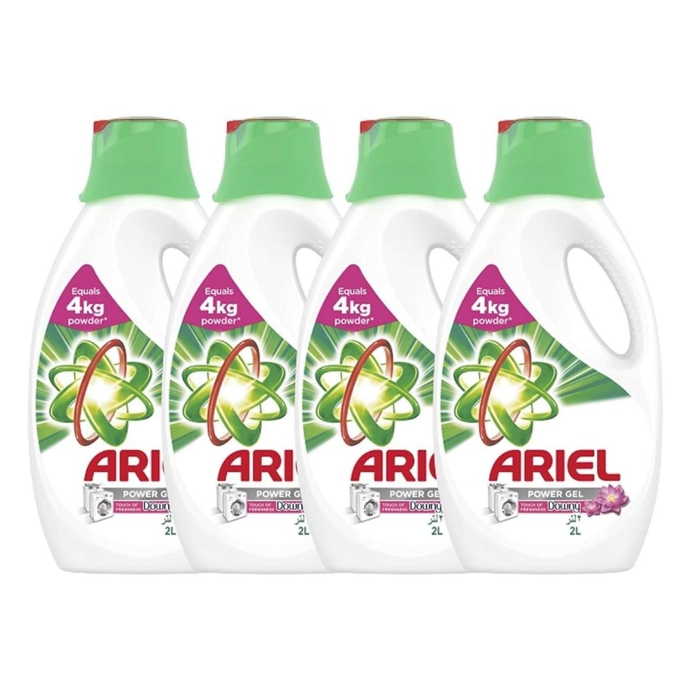Ariel Automatic Power Gel Laundry Detergent Touch of Freshness Downy 2 Liters Pack of 4 Ariel Automatic Power Gel Laundry Detergent Touch of Freshness Downy 2 Liters Pack of 4