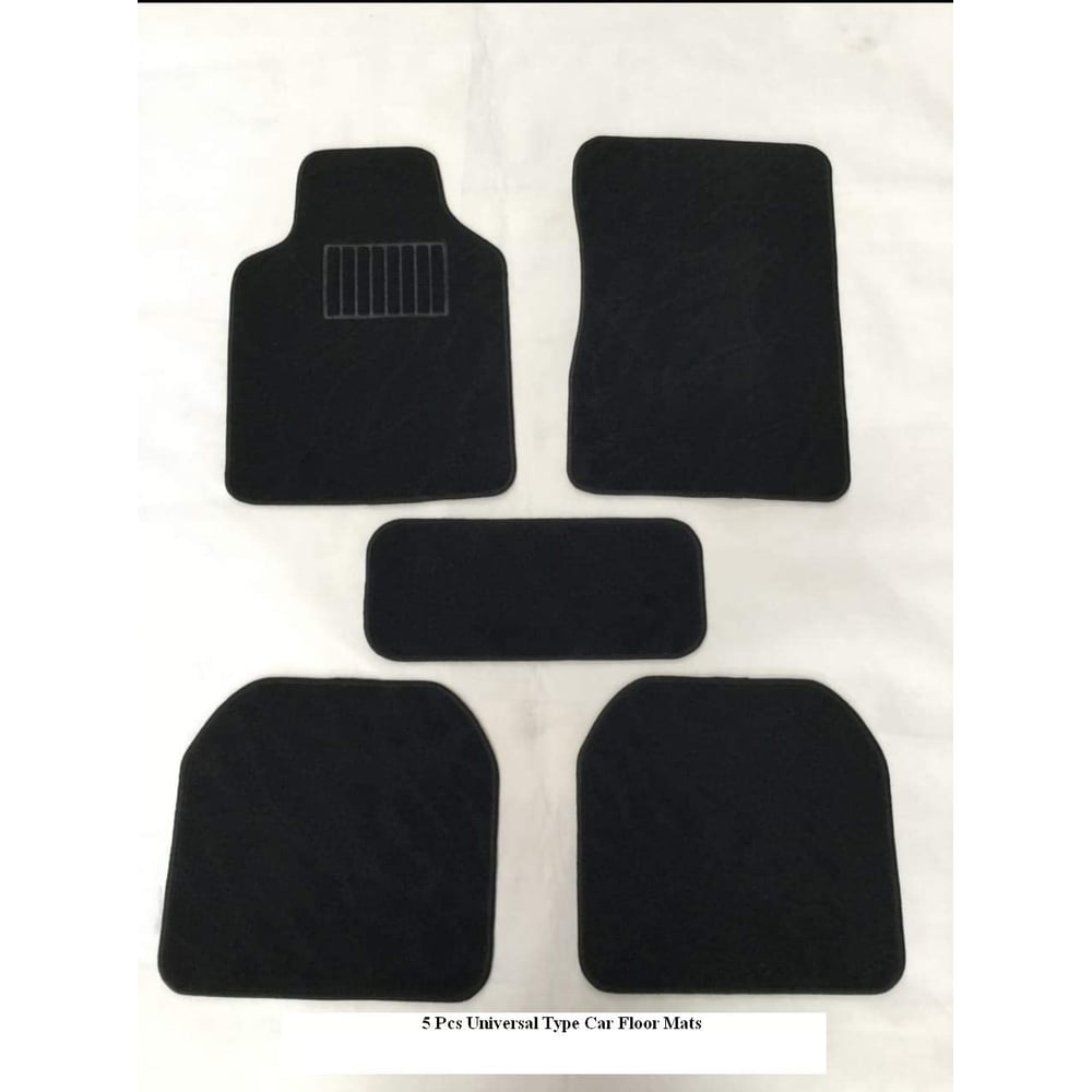 Car Mart CM Car Mat 5 Pcs, Universal - CM160 Black