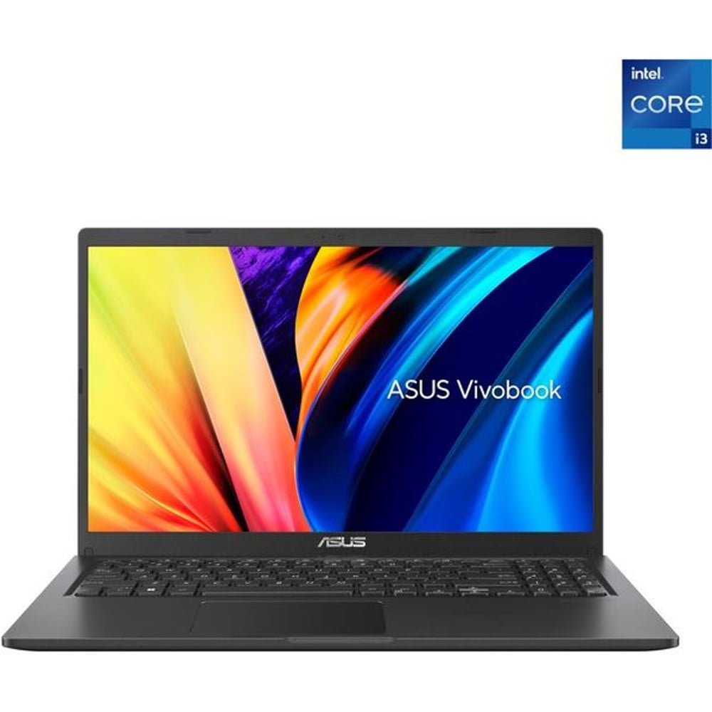 لابتوب Asus Vivobook 15 2020 -معالج Intel Core i3-1115G4 الجيل الـ11/ شاشة FHD مقاس 15.6 بوصة/SSD سعة 256 جيجا/ذاكرة 4 جيجابايت/بطاقة رسوميات Intel UHD بذاكرة مشتركة/Windows 11 Home/لوحة مفاتيح بلغتين/لون أسود/صدار الشرق الأوسط-موديل [X1500EA-BQ2626W]