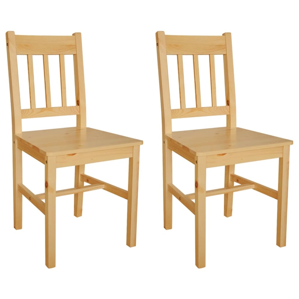 vidaXL Dining Chairs 2 pcs Pinewood