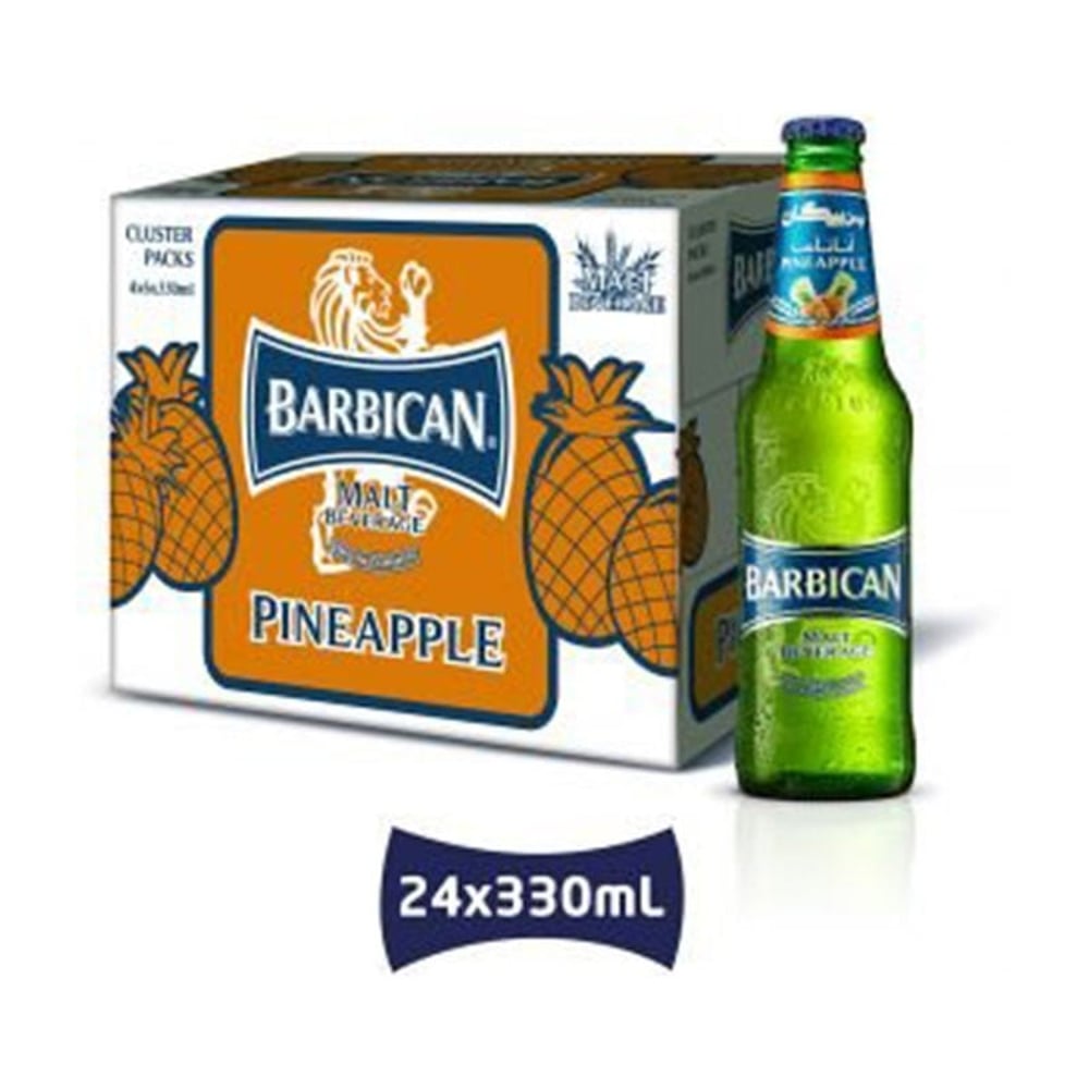 Barbican Pineapple Malt Beverage 330ml (pack Of 24) Barbican Pineapple Malt Beverage 330ml (pack Of 24)