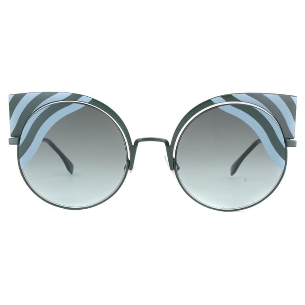 Fendi FN-0215/S-0KC53EQ Cat Eye Metal Black Women Sunglasses
