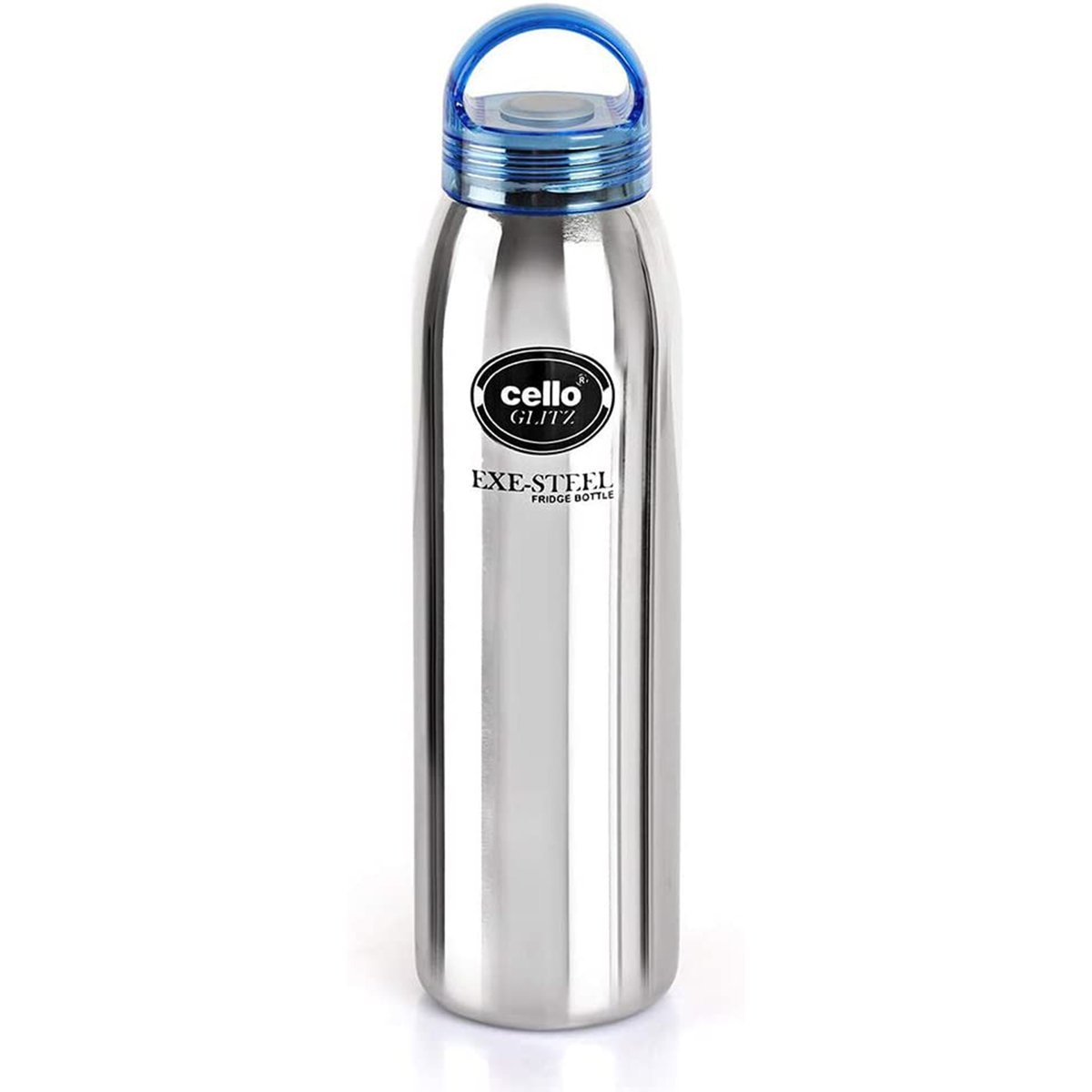 Buy Cello Glitz Stainless Steel Bottle 1000ml Black With Blue Online In Uae Sharaf Dg