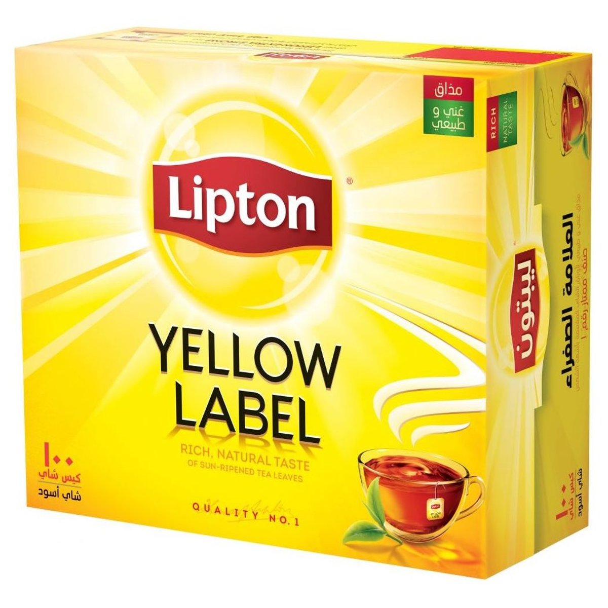 Buy Lipton yellow label black 100 Tea Bags 2g Online in UAE ...