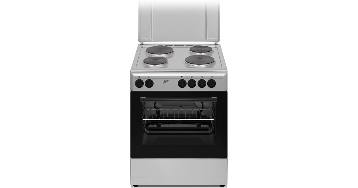 Buy Milton Electric Cooking Range 4 Burner Hot Plates With Oven Silver