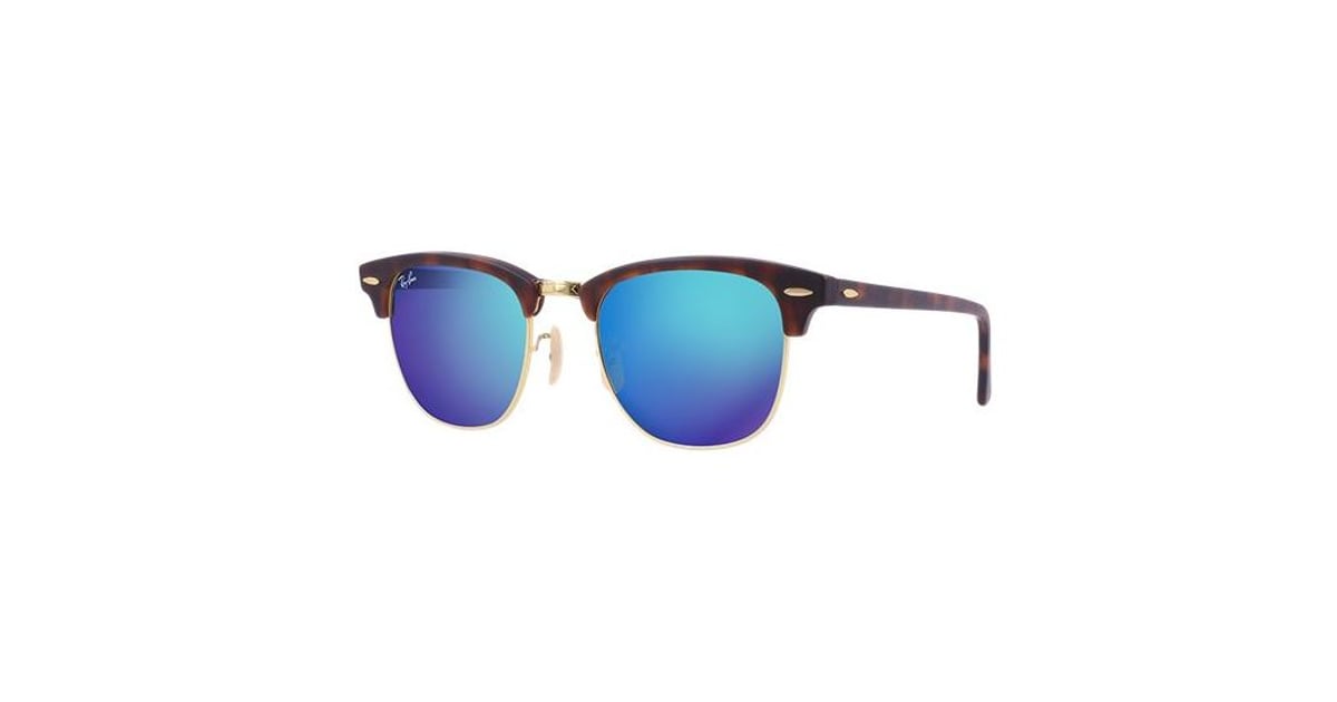 Buy RayBan RB3016 1145/17 Unisex ClubMaster Blue Lens Sunglasses Online ...