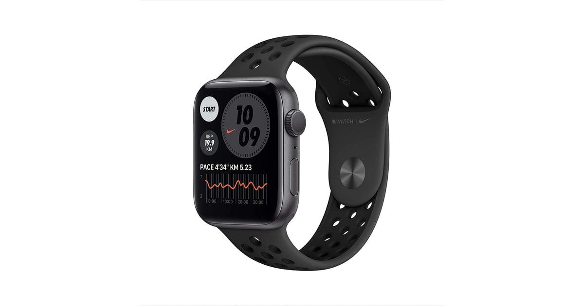 Apple Watch Nike Series 6 GPS, 44mm Space Gray Aluminum Case with Anthracite/Black Nike Sport Band