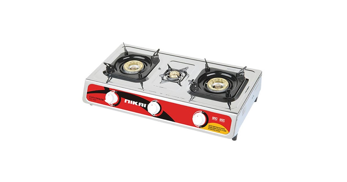 Buy Nikai Triple Gas Burner NG845 Online in UAE Sharaf DG