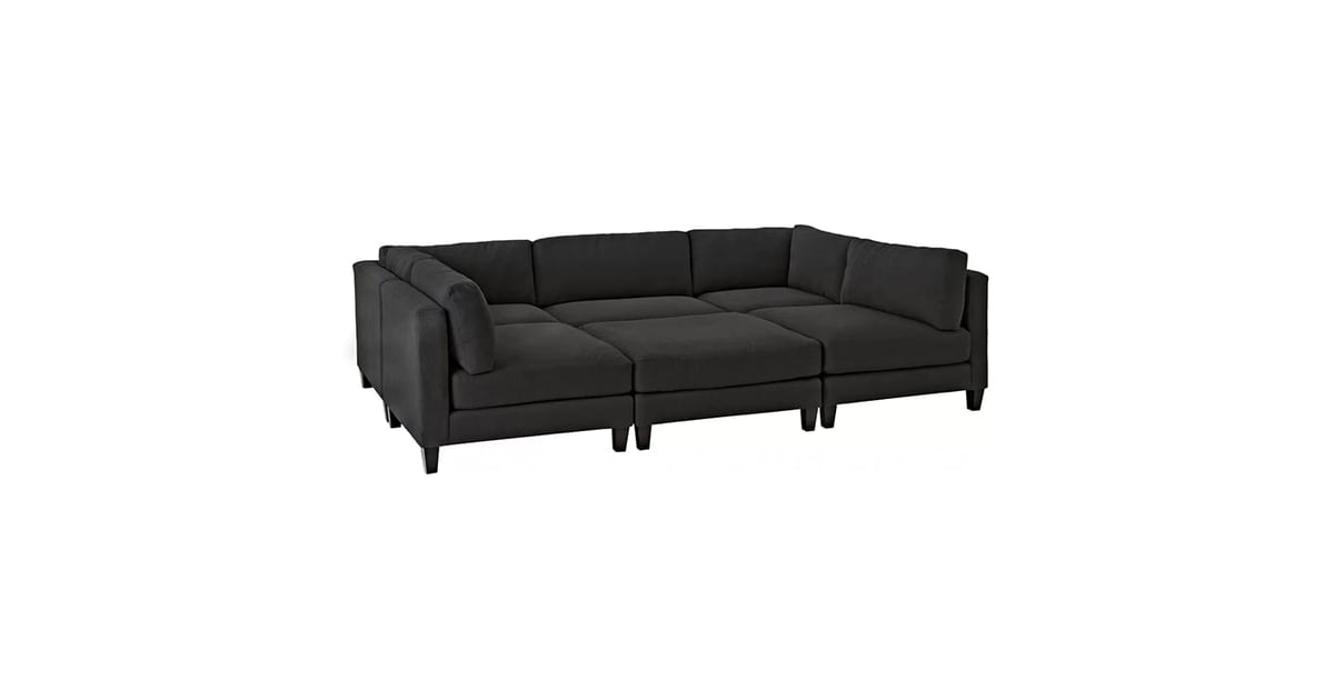 Buy Chelsea Modular Sectional in Black Color Online in UAE | Sharaf DG