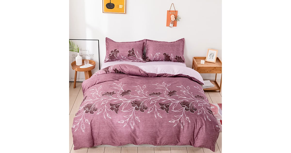 Buy RISHAHOME 4 Pc Single Size Duvet Cover Set 160×210 cm Mountbatten