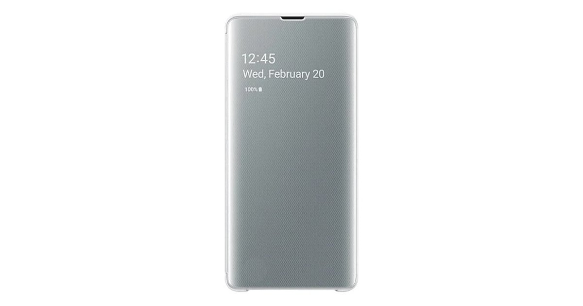 Buy Samsung Clear View Flip Case White For Galaxy S10 Plus ...