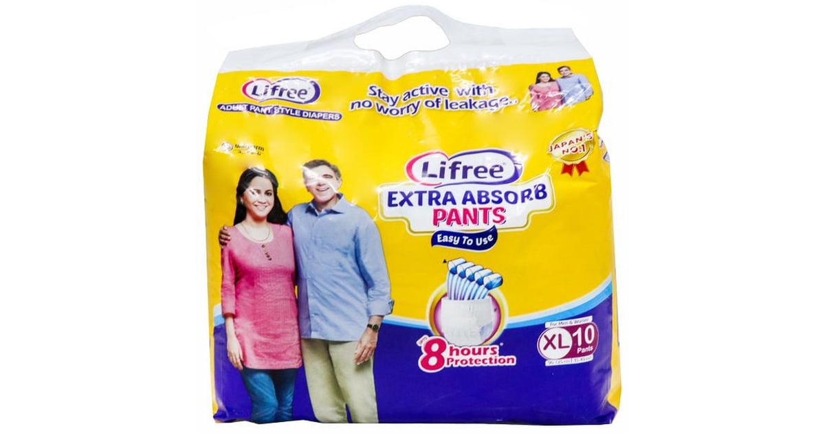 Buy Lifree Extra Large Size Diaper Pants 10 Count Online in UAE