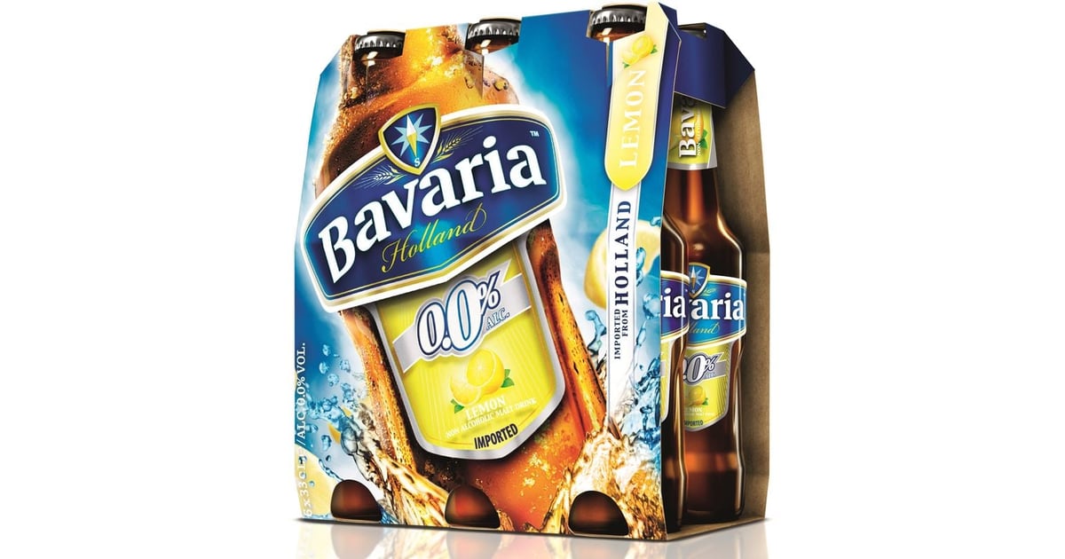 Buy Bavaria Malt Drink Lemon Bottle 330ml (Pack of 6pcs) Online in UAE