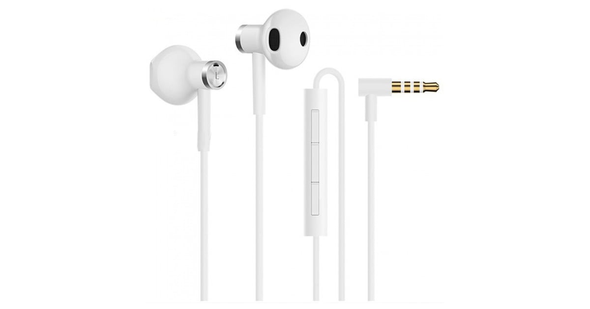 Buy Xiaomi Mi Dual Driver Earphones White in Dubai