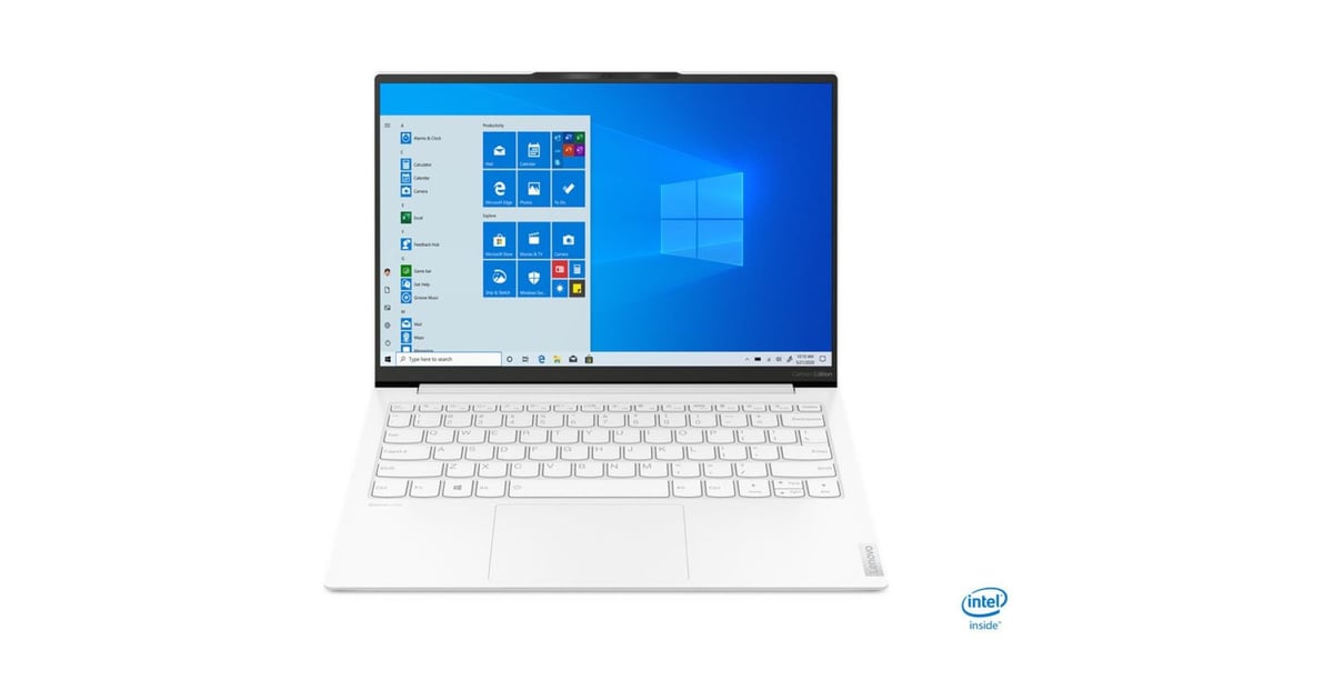 Lenovo 82EV006FAX Yoga Slim 7 Carbon 82CU003HAX Laptop – Core i7 2.80GHz 16GB 1TB Shared Win10Home 13.3inch QHD Moon White English/Arabic Keyboard