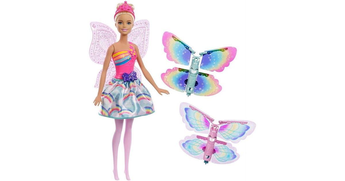 barbie dreamtopia rainbow cove flying wings fairy doll