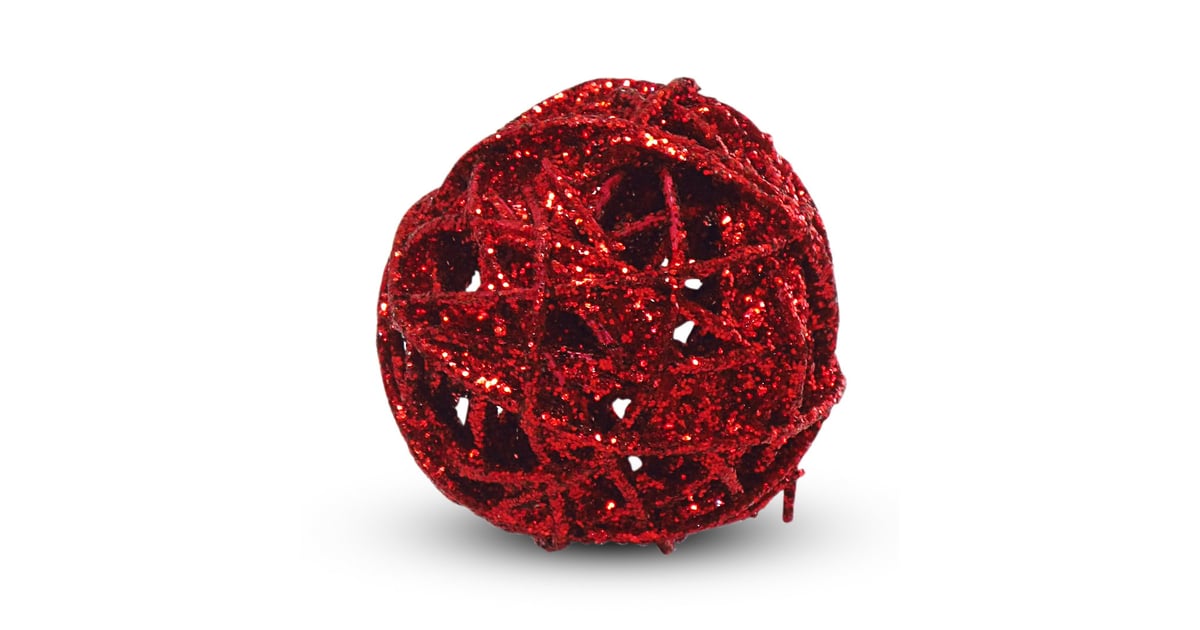 Buy Christmas Magic Rattan Balls With Glitter Red 7cm 4pcs/pk 20408