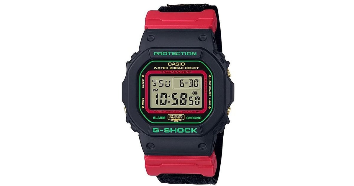 casio g shock dw 5600 red