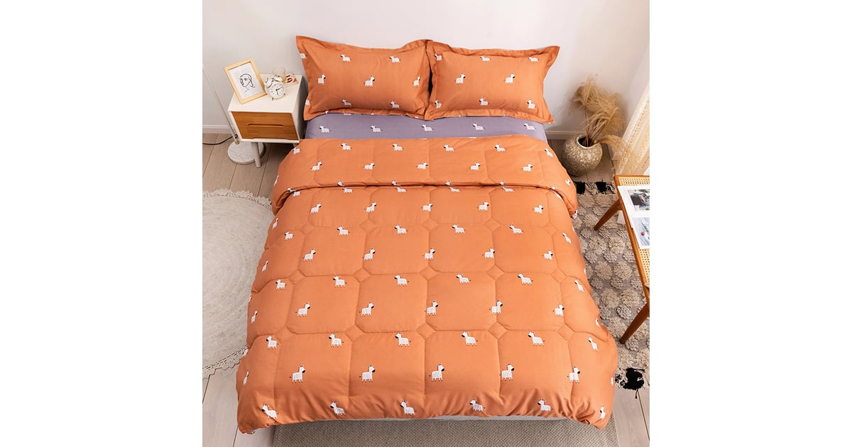 Buy RishaHome 4 Piece Queen Size Comforter Set (210×230 cm) Driftwood