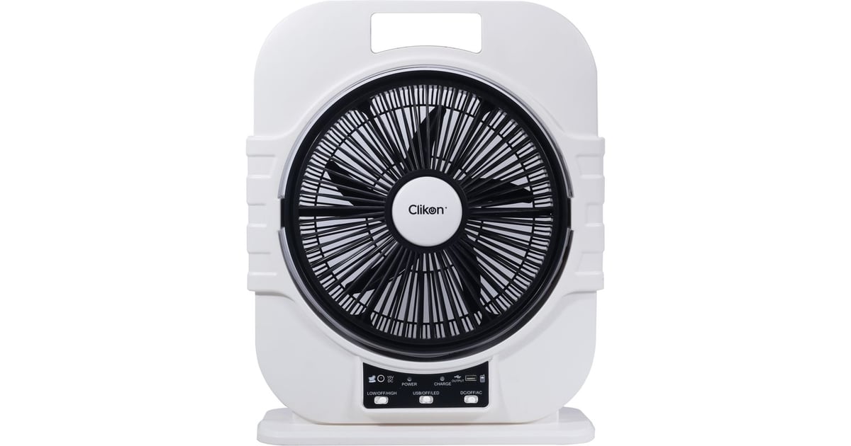 Clikon Rechargeable Fan 12” CK2226