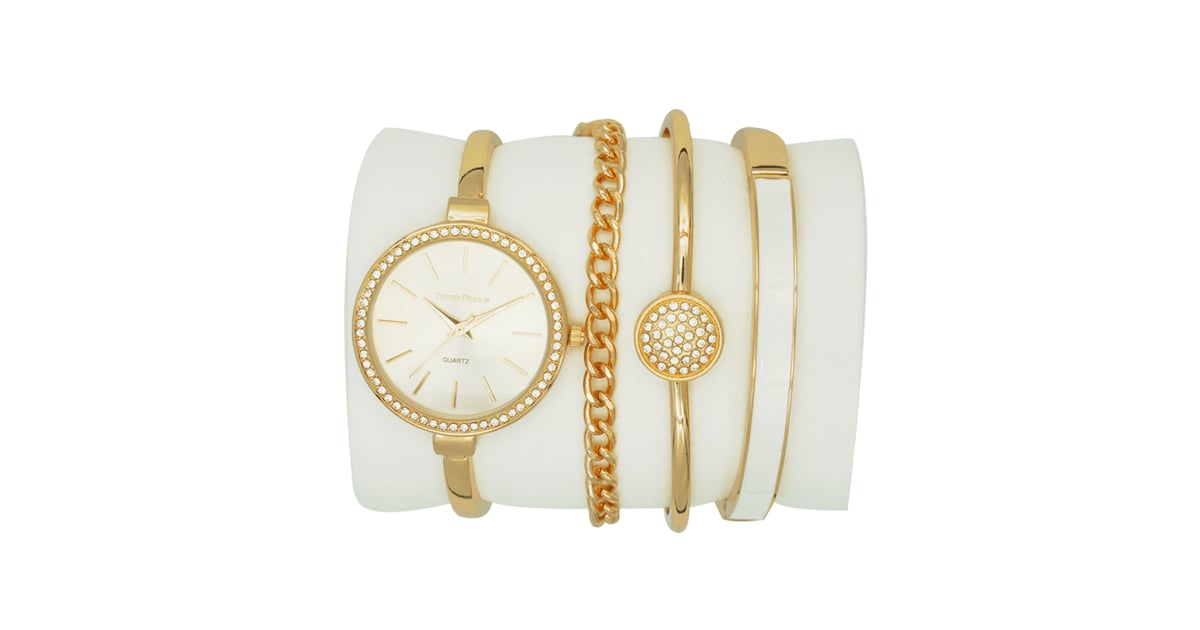 Buy Trend Setter Women’s Rose Gold Watch Set Metal Band Td91933